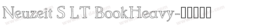 Neuzeit S LT BookHeavy字体转换